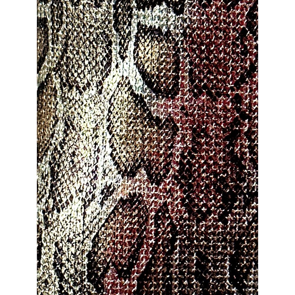 L’Agence 8P Bronze Metallic Python Print Mini Dress Glamcore Bodycon Night Luxe - Picture 7 of 14